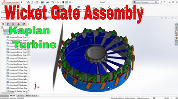 Propeller/Kaplan Turbine Guide Vane Assembly Tutorial in SolidWorks Step by step tutorial