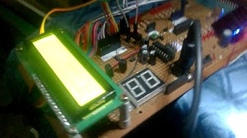 Digital Thermometer | Mikroc Pro for PIC 16F877A Microcontroller, LM35 sensor with 16 X 2 LCD screen