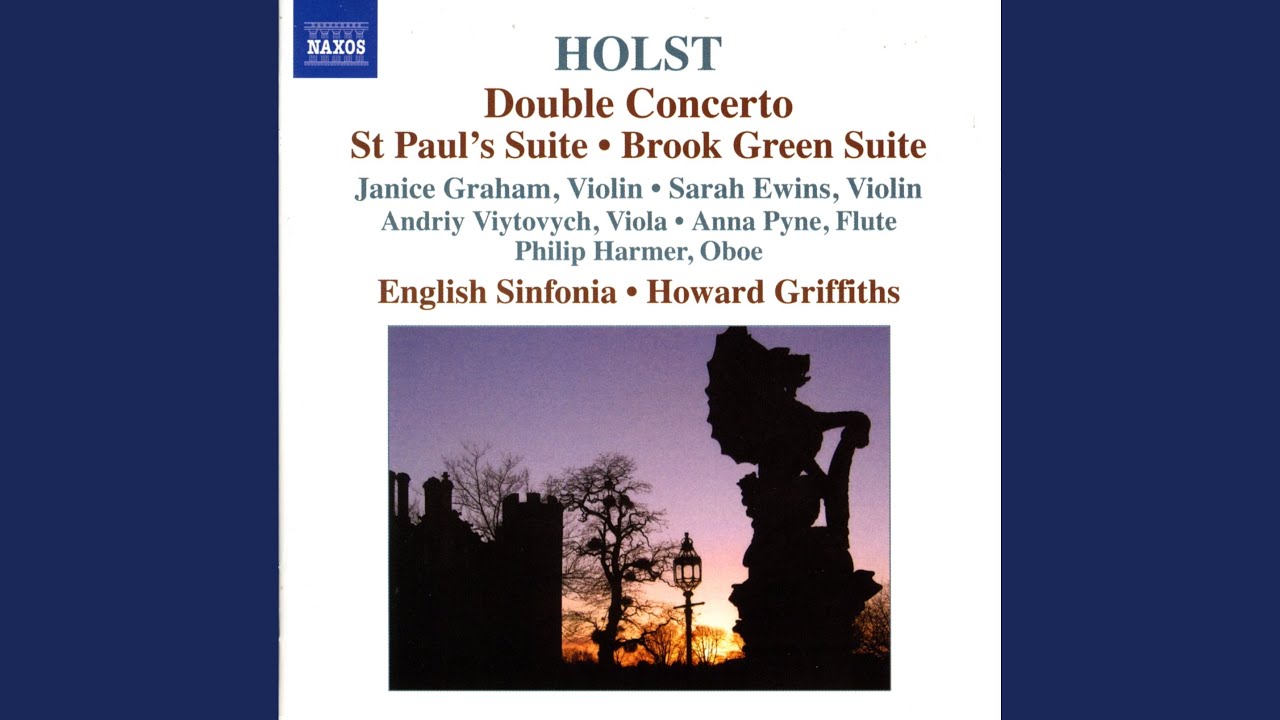 Guarda Double Concerto for 2 Violins, Op. 49: III. Variations on a Ground: Allegro su YouTube Guarda Double Concerto for 2 Violins, Op. 49: III. Variations on a Ground: Allegro su YouTube