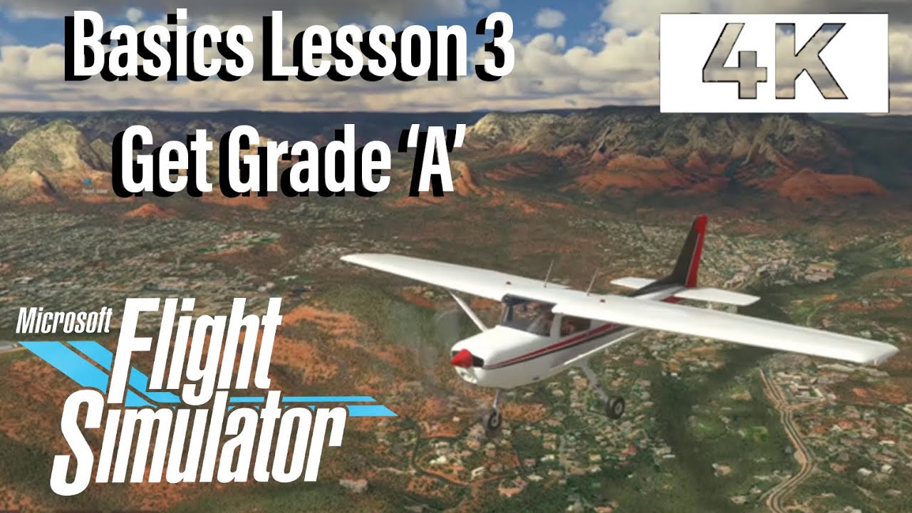 How to get Grade 'A' - Flight Simulator Training Basic Handling 3 ...