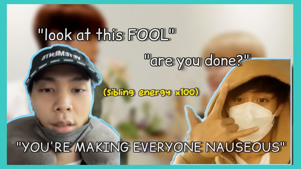 NCT johnny and mark acting like chaotic siblings on Instagram live