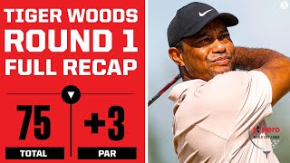 Tiger Woods Shoots 3-Over 75 In Round 1 of the Hero World Challenge I FULL RECAP I CBS Sports