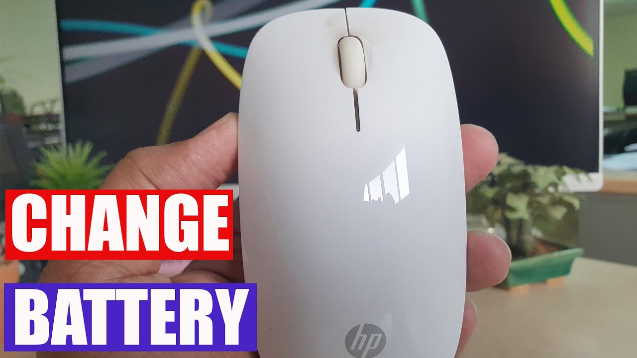 How To Change Battery in HP Wireless Mouse MG 1451 - YouTube