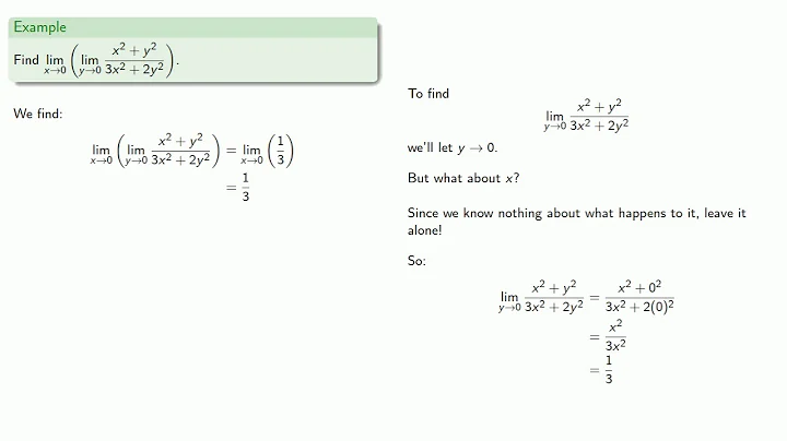 Multivariable Limits