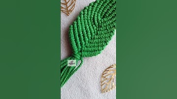 Macrame Leaf Tutorial | #shorts #macrame #ytshorts #viral #macrametutorial  #macrameleaf #homedecor