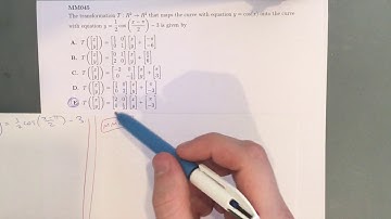 MM045 Maths Methods Fortify Study Guide - "How to create a transformation matrix"