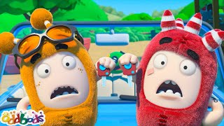 Caught In Traffic  | Oddbods - Food Adventures | Cartoons for Kids