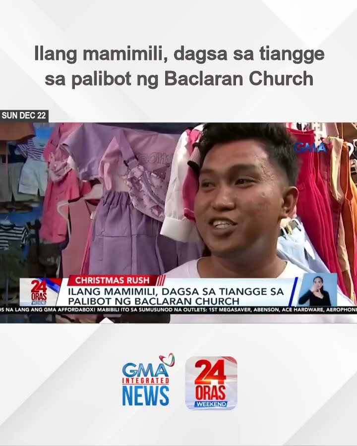 Ilang mamimili, dagsa sa tiangge sa palibot ng Baclaran Church | 24 Oras Weekend