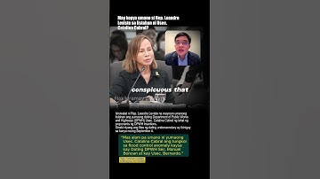 Volgens afgevaardigde Leviste wist wijlen onderminister Catalina Cabral meer over de anomalie in ...