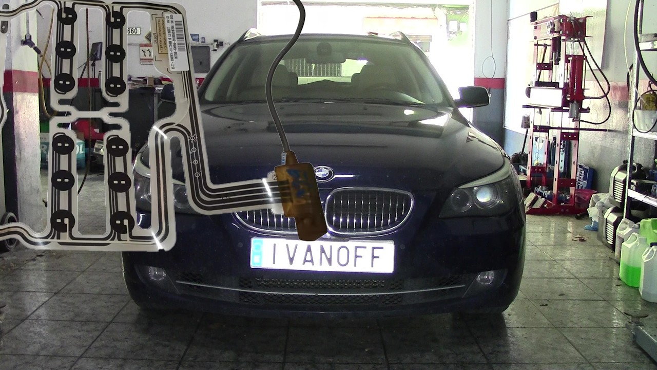 BMW E60 E61  Ошибка 93C2, замена датчика занятости пассажирского сиденья 65779154961