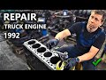 РЕМОНТ МОТОРА MAN D2866 1992 / ЗАПУСК / СТОИМОСТЬ РЕМОНТА. MAN TRUCK ENGINE REPAIR