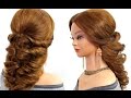 Easy wedding prom  hairstyle for long hair tutorial
