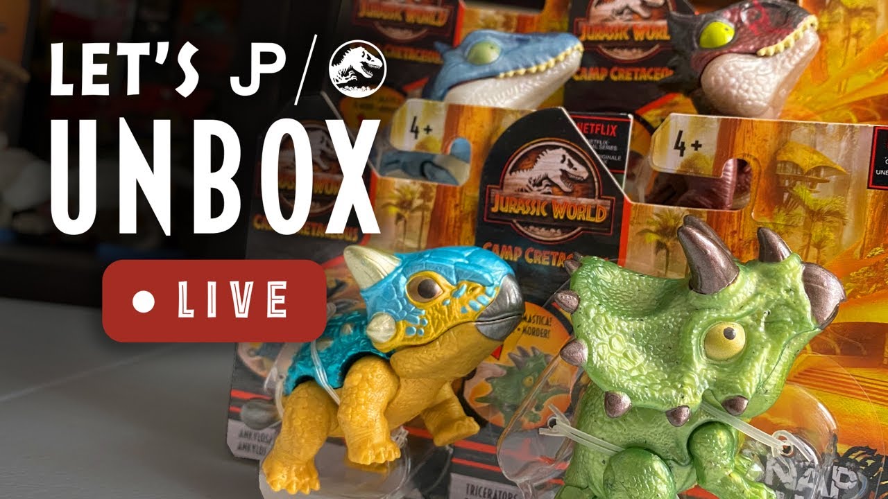 Let S Unbox Live Camp Cretaceous Snap Squad By Mattel Jurassic World Collectjurassic Com Youtube
