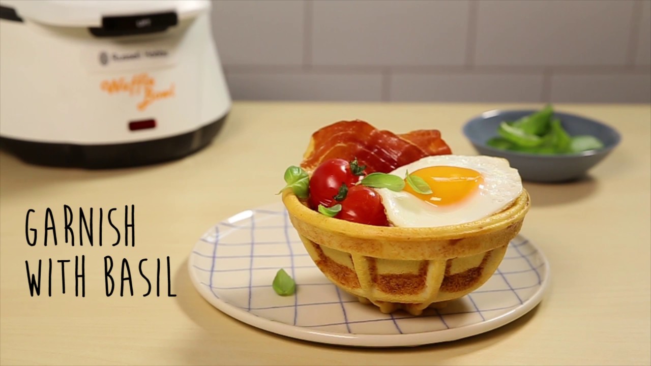 Russell Hobbs Waffle Bowl Savoury Breakfast Recipe YouTube