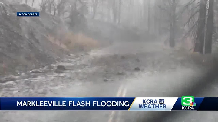 Flash flood emergency issued for parts of Alpine County; Highway 89 closed due to flooding
