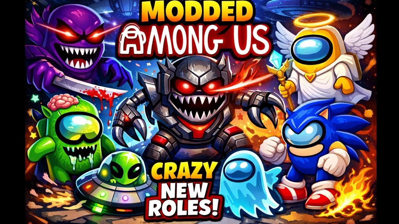 🔴 LIVE Modded Among Us Gameplay | Crazy New Roles & Chaos