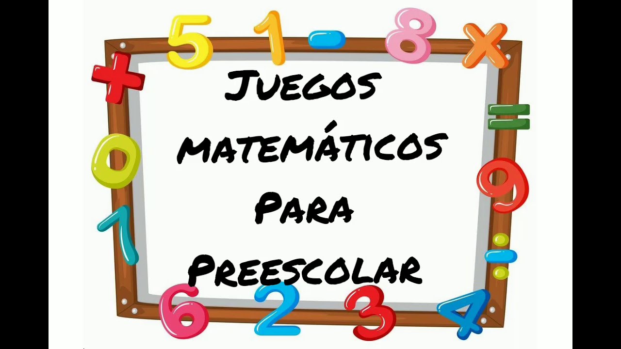 Juegos y actividades matemáticas para el preescolar. - YouTube