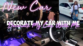 CLEAN & DECORATE MY FIRST CAR WITH ME + CAR TOUR 2022💜