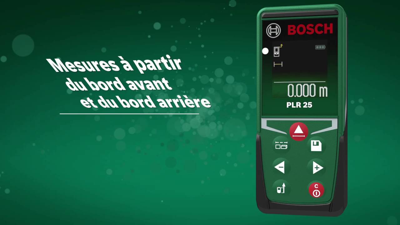 Bosch Plr 25 Laser Entfernungsmesser Bedienungsanleitung : Télémètre laser bosch plr 25 youtube