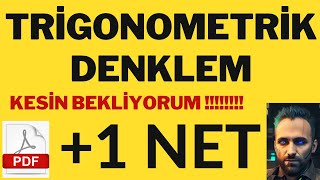 Trigonometrik Denklem Konu Anlatımı Soru Çözümü Kesi̇n Soru Bekli̇yorum İfşa Yektug Mat
