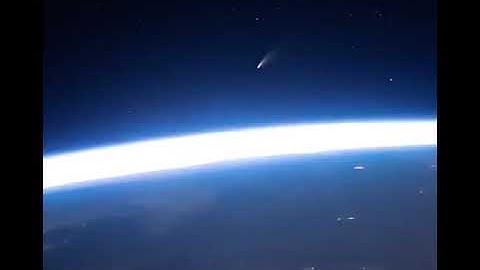 Comet Neowise From The ISS