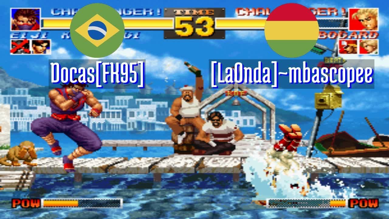 FT5 @kof95: Docas[FK95] (BR) vs [LaOnda]~mbascopee (BO) [King of Fighters 95 Fightcade] Jan 25