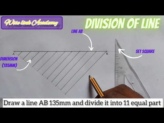 How To Divide A Line In Technical Drawing