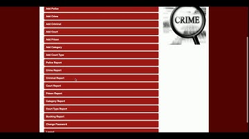 Criminal Record Management System