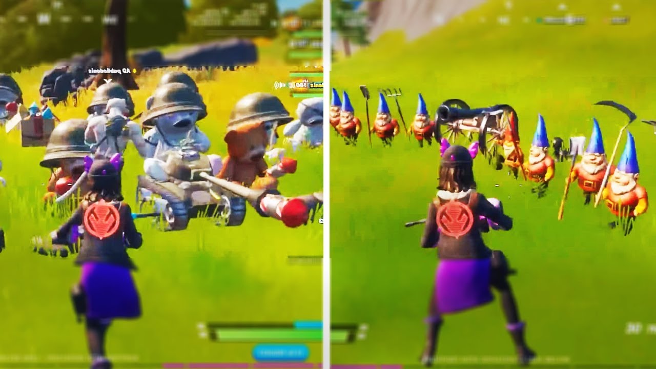 DROP YOUR WEAPONS! *NEW* Secret Challenge Guide [ Disarm The Teddies & Disarm The Gnomes ] Fortnite