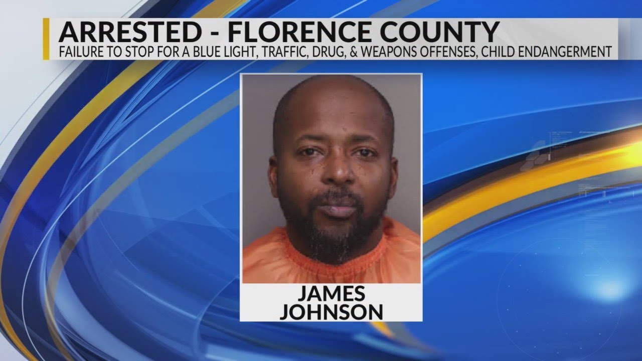 Man led Florence County deputies on chase with 4 kids, drugs, weapon ...