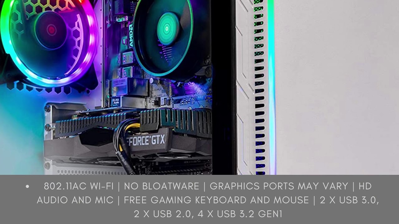 Skytech Archangel Gaming Computer PC Desktop – Ryzen 5 3600 3.6GHz, GTX 1660 Super 6G, 500GB