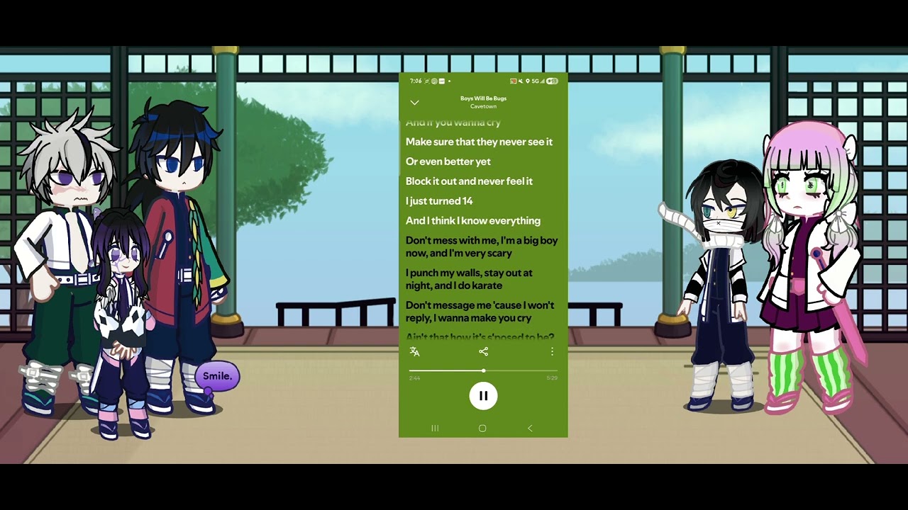 Hashiras react to Giyuu as random songs ||Wip 2|| Ships in desc|| NO 2.0x ||