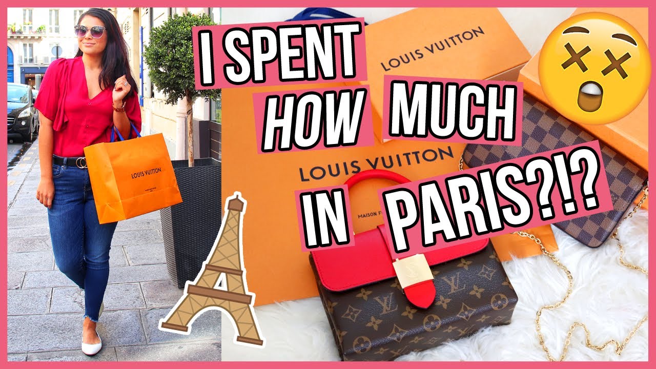 THIS WAS SO UNLIKE ME!! 😳 Shopping in PARIS Louis Vuitton Unboxing Haul 