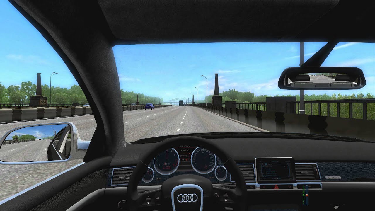 Audi city car driving Audi city car driving