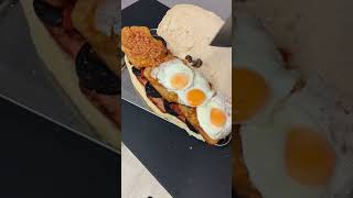 Britains biggest breakfast sandwich with 8500 calories