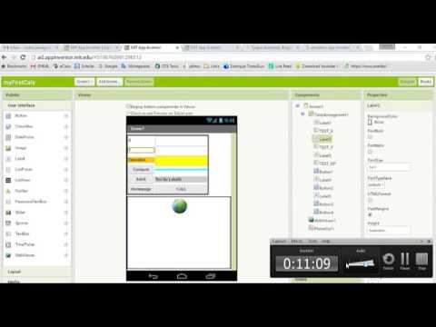 MIT App inventor: Calculator - YouTube