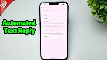 iPhone Automated Text Reply How to Setup & Send