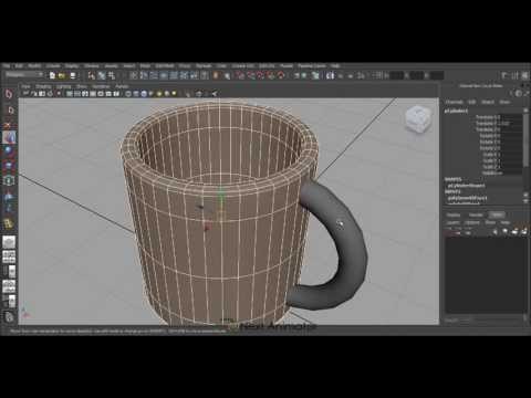 How to model a Cup in Autodesk Maya