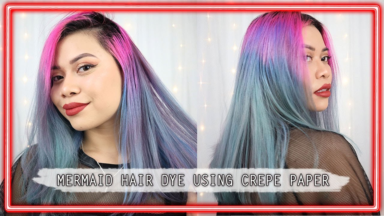 DIY Mermaid Hair Tutorial: Purple and Blue Color Melt - wide 5