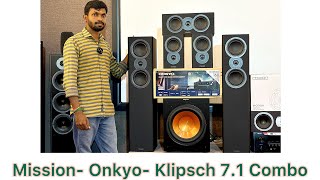 Mission- Onkyo- Klipsch 7.1 Home Theatre Combo