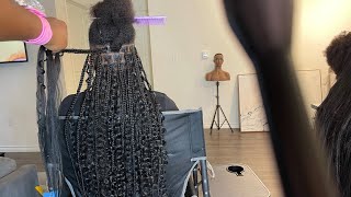 MEDIUM KNOTLESS GODDESS BOHO BOX BRAIDS TUTORIAL | #knotlessgoddessboxbraids