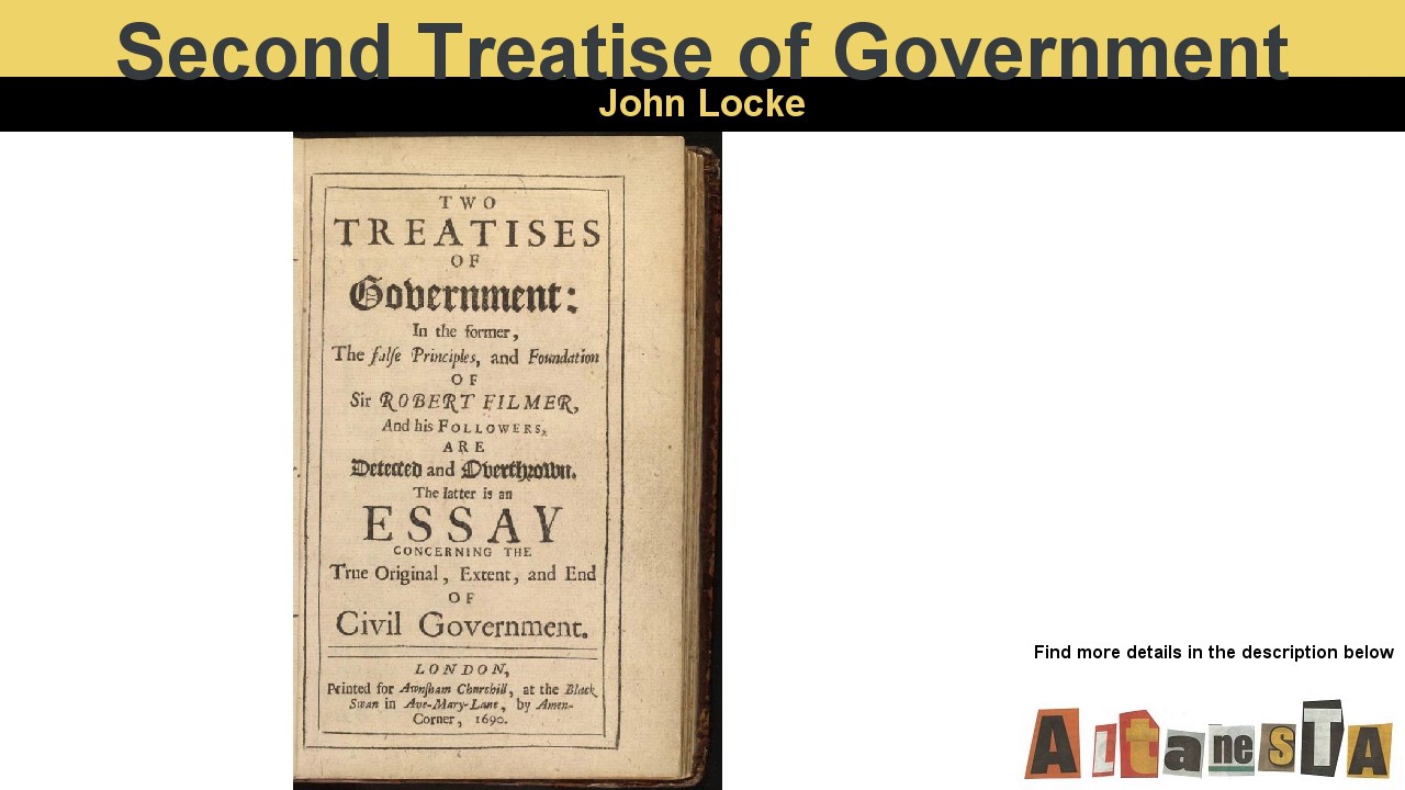 Реферат: Second Treatise Of Government By John Locke