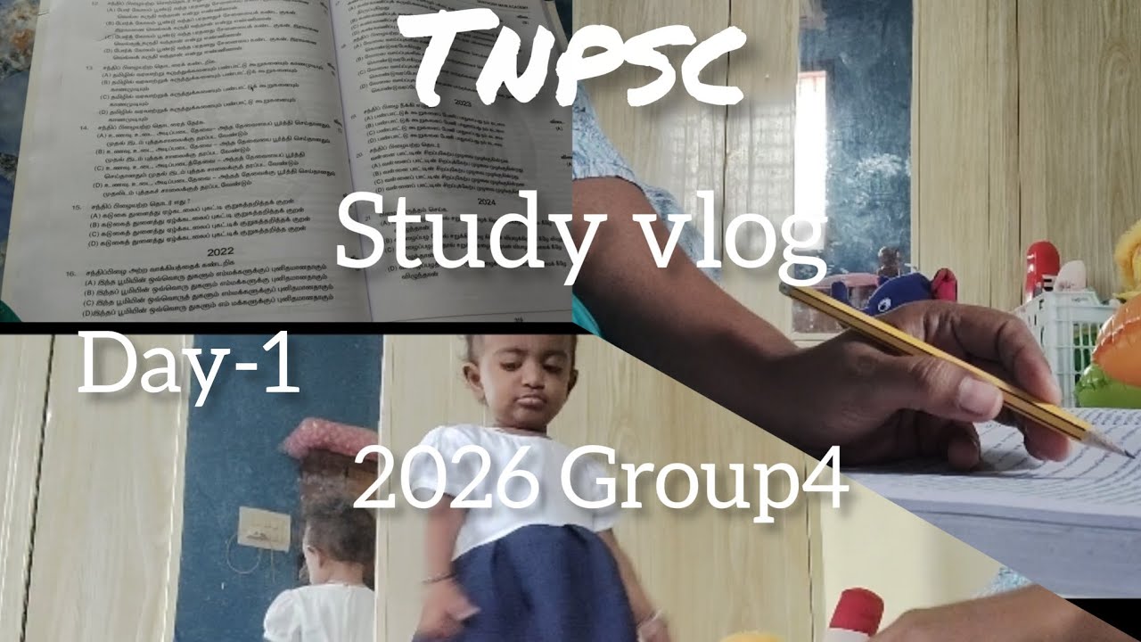👍🎯Restart TNPSC 🥰House wife study vlog group4 2026   