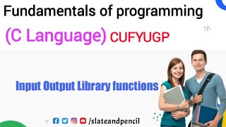 Fundamentals of programming C language|Input output library functions|Malayalam Tutorial