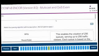 ccnp encor -- Chapters 13-14 Multicast and QoS Exam