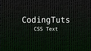 CSS Text