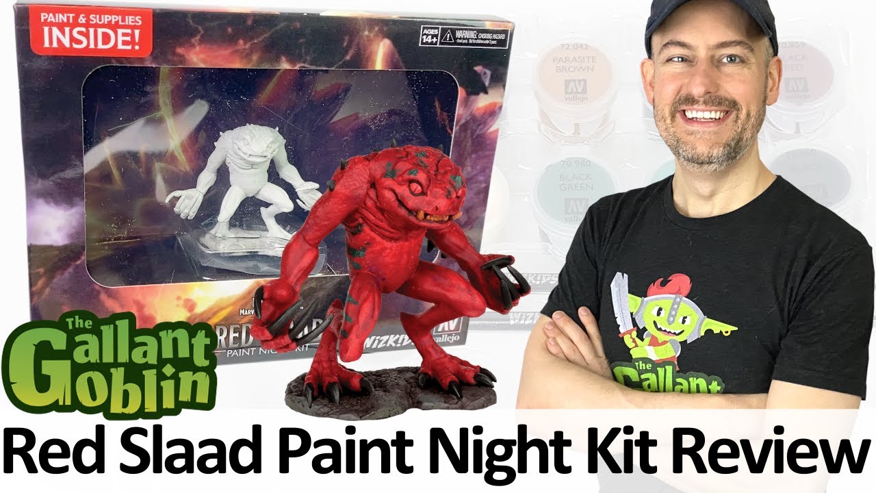 Red Slaad Paint Night Kit Nolzur's Marvelous Miniatures WizKids D&D