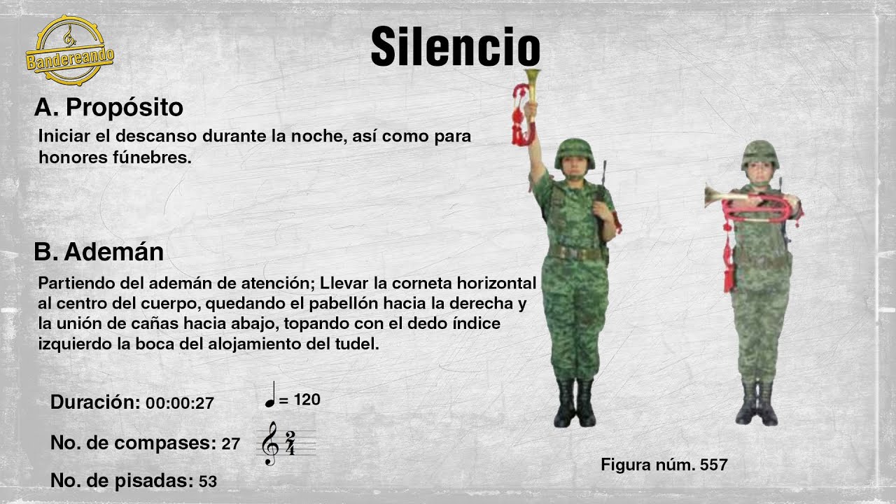 Silencio - Partitura y Tablatura ♫ | Toques Banda de Guerra 🎺 - YouTube