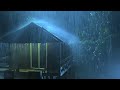 Only 3 Minutes to Fall Into Sleep Immediately with Heavy Rain &amp; Thunder on Old Tin Roof at Night
