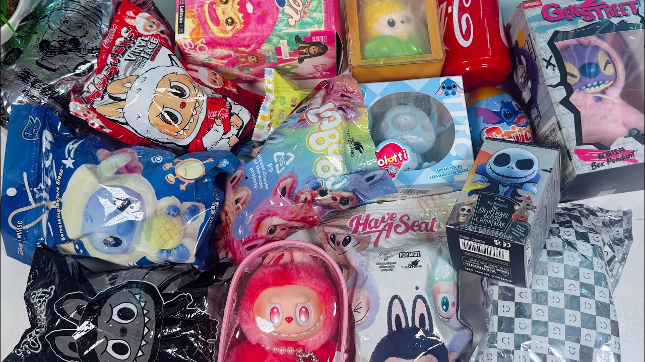 🌟 Labubu & Stitch Mystery Haul 🧸✨ | Blind Bags Unboxing 🎁 | ASMR No Talking